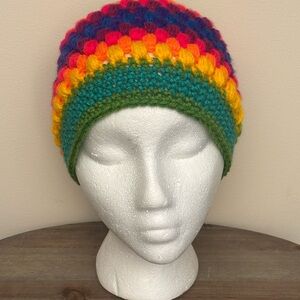 Colorful Rainbow Striped Hat
